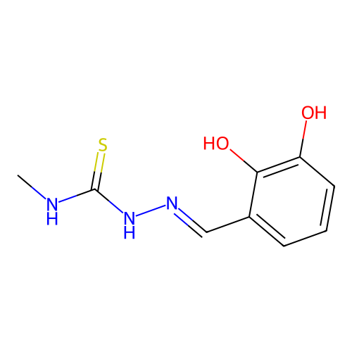 1-[(2,3-Dihydroxyphenyl)methylideneamino]-3-methylthiourea structure