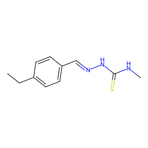 2-[(4-Ethylphenyl)methylene]-N-methylhydrazinecarbothioamide structure