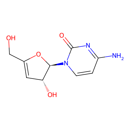 3'-Deoxy-3',4'-didehydro-cytidine structure