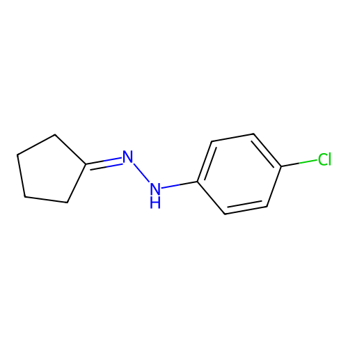4-chloro-N-(cyclopentylideneamino)aniline structure