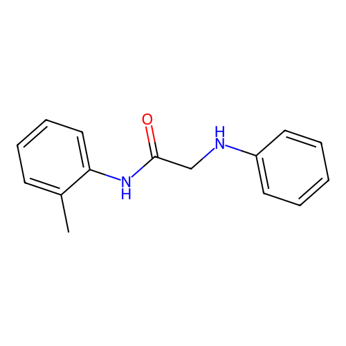 2-anilino-N-(2-methylphenyl)acetamide structure