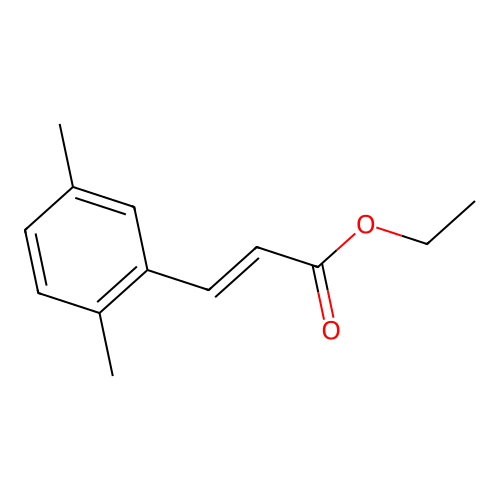 ethyl (2E)-3-(2,5-dimethylphenyl)prop-2-enoate structure