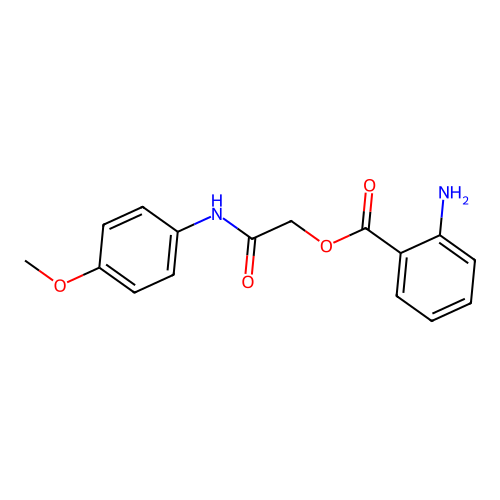 [2-(4-Methoxyanilino)-2-oxoethyl] 2-aminobenzoate structure