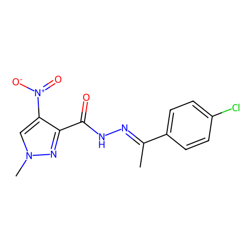 C13H12ClN5O3 structure