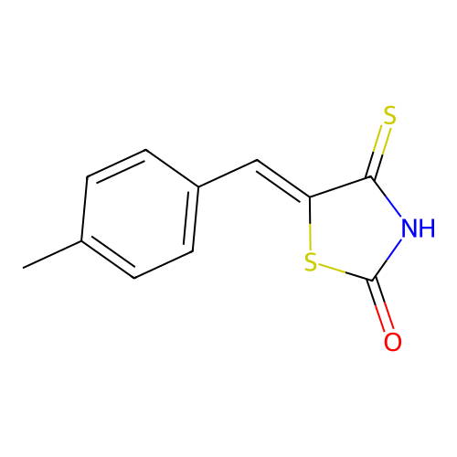 5-[(4-Methylphenyl)methylidene]-4-sulfanylidene-1,3-thiazolidin-2-one structure