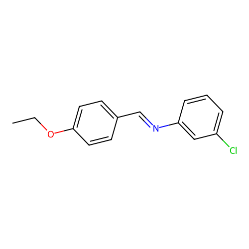 N-(3-氯苯基)-N-(4-乙氧基亚苄基)胺 structure