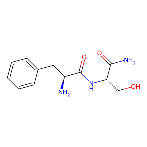 (2S)-2-amino-N-[(2S)-1-amino-3-hydroxy-1-oxopropan-2-yl]-3-phenylpropanamide structure