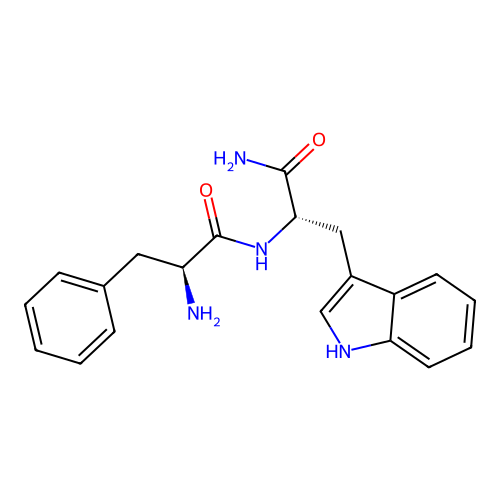 H-Phe-Trp-NH2 . HCl structure
