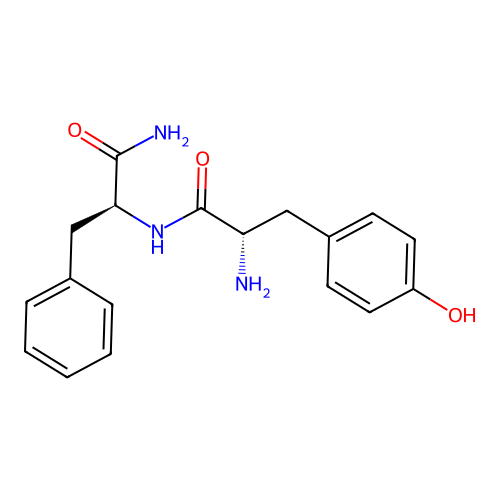 L-Phenylalaninamide, L-tyrosyl- structure
