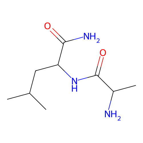 2-(2-氨基丙酰氨基)-4-甲基戊酰胺 structure