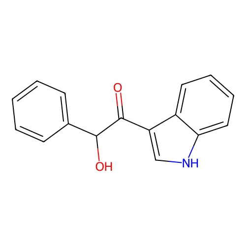 2-hydroxy-1-(1H-indol-3-yl)-2-phenylethanone structure