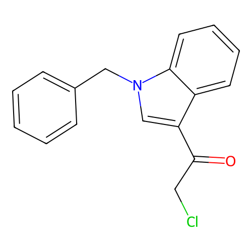 1-(1-Benzyl-1H-indol-3-YL)-2-chloro-ethanone structure
