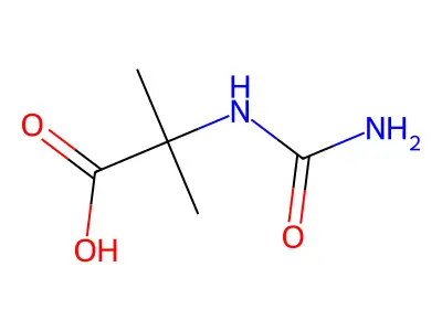 2-(Carbamoylamino)-2-methylpropanoic acid structure