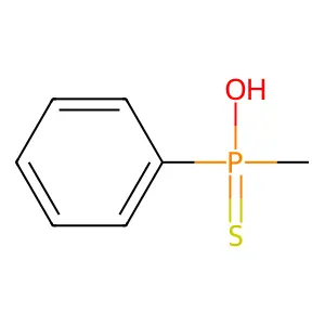 Phosphinothioic acid, methylphenyl- structure