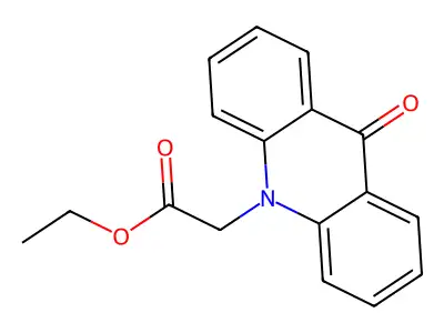ethyl (9-oxoacridin-10(9H)-yl)acetate structure
