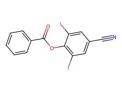 (4-Cyano-2,6-diiodophenyl) benzoate structure
