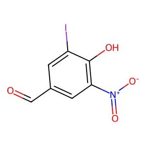 4-Hydroxy-3-iodo-5-nitrobenzaldehyde structure