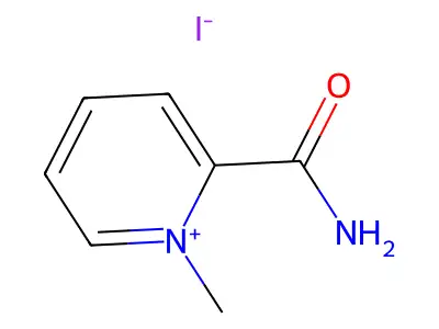 1-甲基-2-氨基甲酰基吡啶碘化物 structure