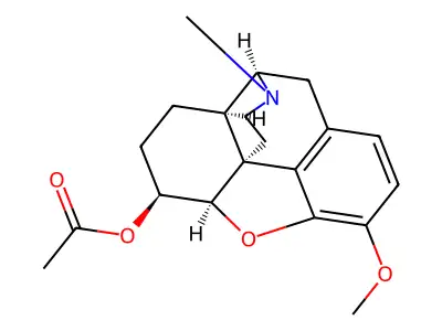 醋氢可待因 structure