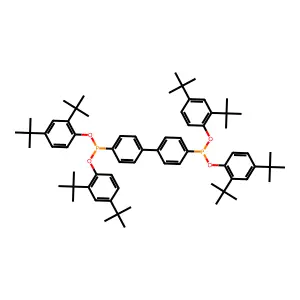 Tetrakis(2,4-di-tert-butylphenyl) (1,1-biphenyl)-4,4'-diylbisphosphonite structure