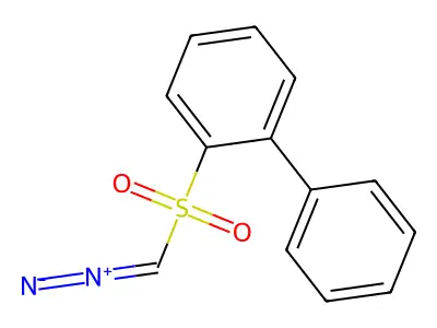 1-(Diazomethylsulfonyl)-2-phenylbenzene structure