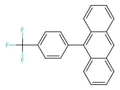 9-[4-(Trifluoromethyl)phenyl]anthracene structure