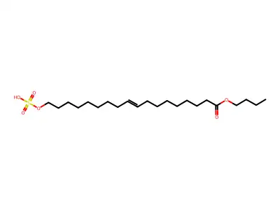 Butyl 18-sulfooxyoctadec-9-enoate structure