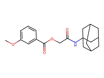 [2-(1-Adamantylamino)-2-oxoethyl] 3-methoxybenzoate structure