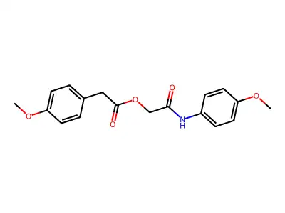 [(4-Methoxyphenyl)carbamoyl]methyl 2-(4-methoxyphenyl)acetate structure