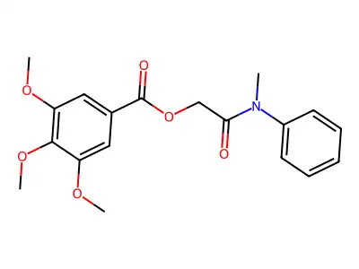 [Methyl(phenyl)carbamoyl]methyl 3,4,5-trimethoxybenzoate structure