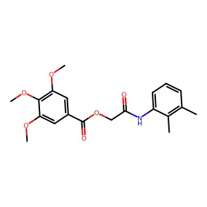 [2-(2,3-Dimethylanilino)-2-oxoethyl] 3,4,5-trimethoxybenzoate structure