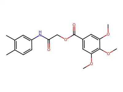 [2-(3,4-Dimethylanilino)-2-oxoethyl] 3,4,5-trimethoxybenzoate structure
