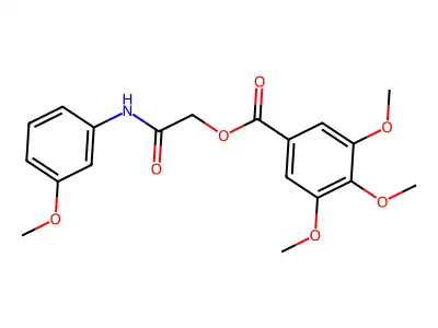 [2-(3-Methoxyanilino)-2-oxoethyl] 3,4,5-trimethoxybenzoate structure