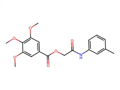 [2-(3-Methylanilino)-2-oxoethyl] 3,4,5-trimethoxybenzoate structure