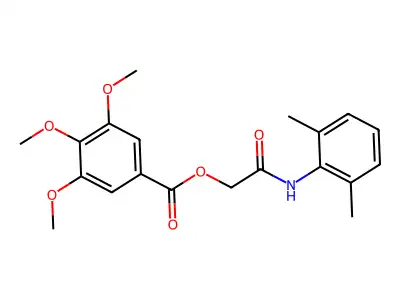 [2-(2,6-Dimethylanilino)-2-oxoethyl] 3,4,5-trimethoxybenzoate structure