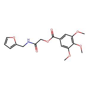 [2-(Furan-2-ylmethylamino)-2-oxoethyl] 3,4,5-trimethoxybenzoate structure