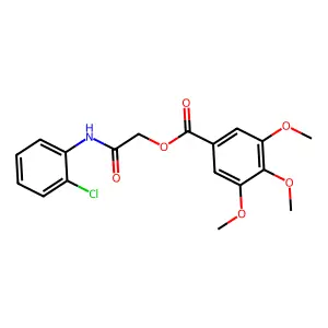 [2-(2-Chloroanilino)-2-oxoethyl] 3,4,5-trimethoxybenzoate structure