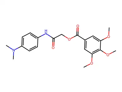 {[4-(Dimethylamino)phenyl]carbamoyl}methyl 3,4,5-trimethoxybenzoate structure
