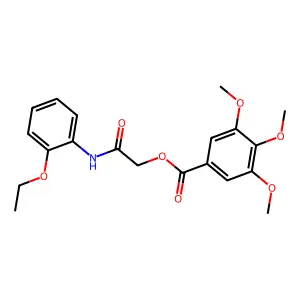 [2-(2-Ethoxyanilino)-2-oxoethyl] 3,4,5-trimethoxybenzoate structure