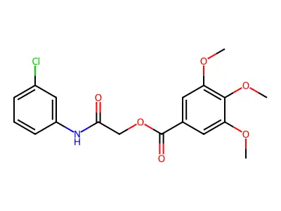 [2-(3-Chloroanilino)-2-oxoethyl] 3,4,5-trimethoxybenzoate structure