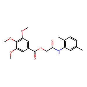 [2-(2,5-Dimethylanilino)-2-oxoethyl] 3,4,5-trimethoxybenzoate structure
