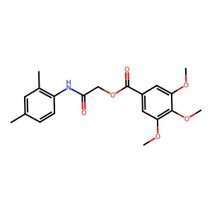 [2-(2,4-Dimethylanilino)-2-oxoethyl] 3,4,5-trimethoxybenzoate structure