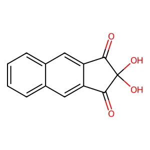 1H-Benz[f]indene-1,3(2H)-dione, 2,2-dihydroxy- structure