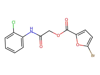 [(2-Chlorophenyl)carbamoyl]methyl 5-bromofuran-2-carboxylate structure