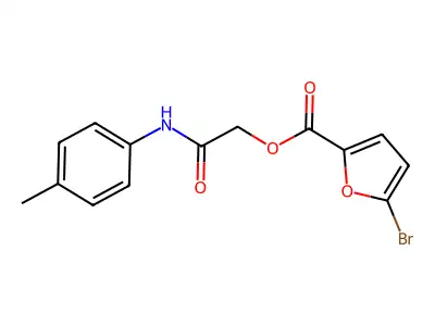 2-Oxo-2-(p-tolylamino)ethyl 5-bromofuran-2-carboxylate structure