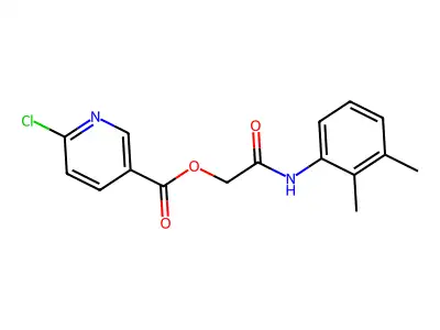 [(2,3-Dimethylphenyl)carbamoyl]methyl 6-chloropyridine-3-carboxylate structure