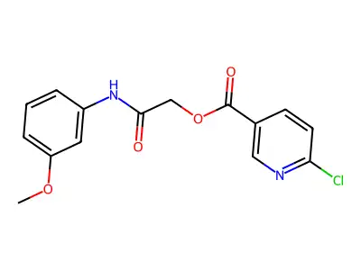 [(3-Methoxyphenyl)carbamoyl]methyl 6-chloropyridine-3-carboxylate structure