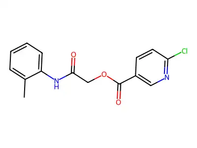 [(2-Methylphenyl)carbamoyl]methyl 6-chloropyridine-3-carboxylate structure