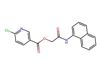 [2-(Naphthalen-1-ylamino)-2-oxoethyl] 6-chloropyridine-3-carboxylate structure