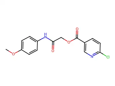 [(4-Methoxyphenyl)carbamoyl]methyl 6-chloropyridine-3-carboxylate structure